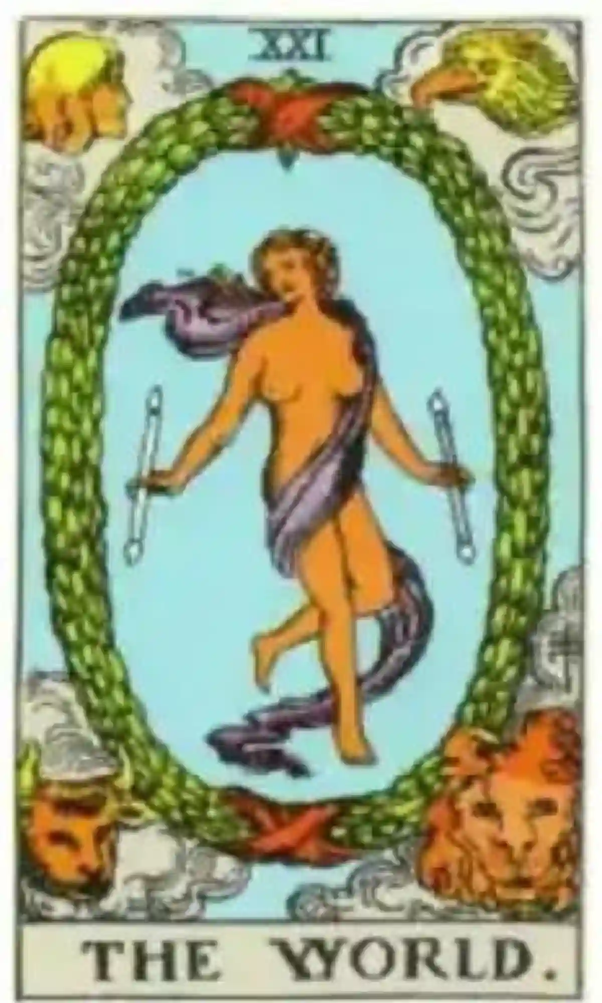 tarot card - the world